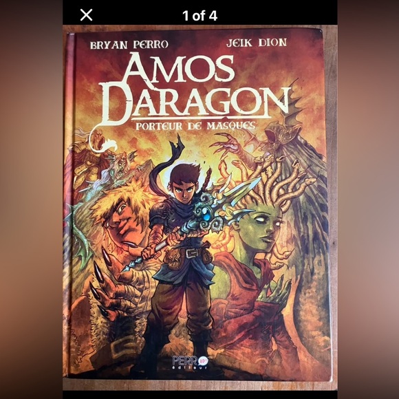 B.D. Amos Daragon - Porteur de Masques - French teen graphic novel hardcover - Picture 1 of 4